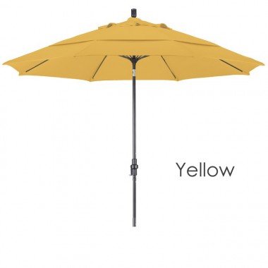 California Umbrella 11' Aluminum Market Umbrella Collar Tilt DV Bronze - Pacifica Hover