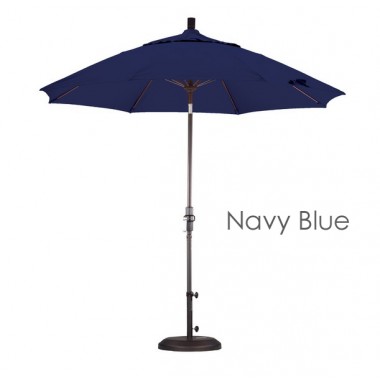 California Umbrella 9' Fiberglass Market Umbrella Collar Tilt Bronze - Olefin Hover
