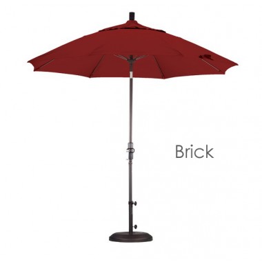 California Umbrella 9' Fiberglass Market Umbrella Collar Tilt Bronze - Pacifica