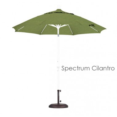 California Umbrella 9' Fiberglass Market Umbrella Collar Tilt M White - Sunbrella Hover