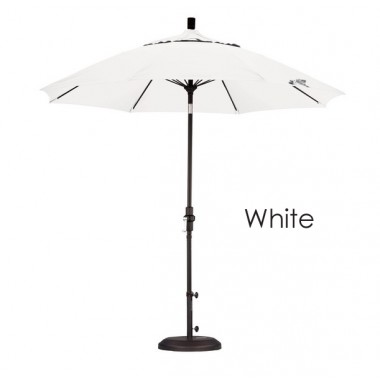 California Umbrella 9' Fiberglass Market Umbrella Collar Tilt M Black - Sunbrella Hover