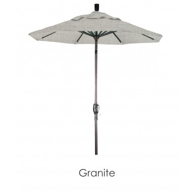 California Umbrella 6' Aluminum Market Umbrella Push Tilt Bronze - Sunbrella
