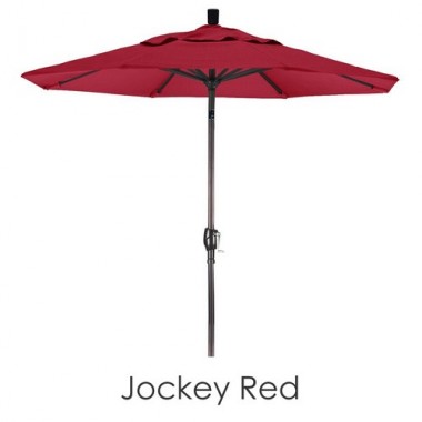 California Umbrella 7.5' Aluminum Market Umbrella Push Tilt Bronze - Sunbrella