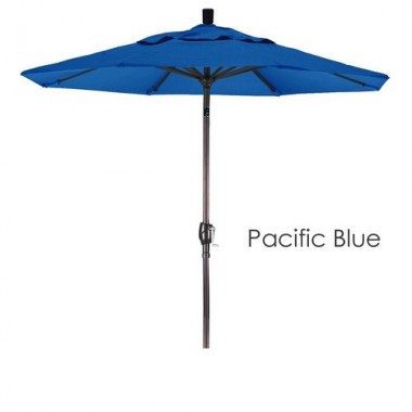 California Umbrella 7.5' Aluminum Market Umbrella Push Tilt Bronze - Olefin
