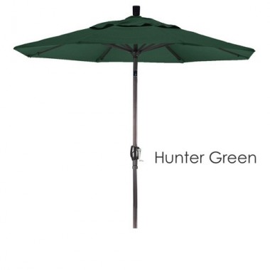 California Umbrella 7.5' Aluminum Market Umbrella Push Tilt Bronze - Pacifica Hover