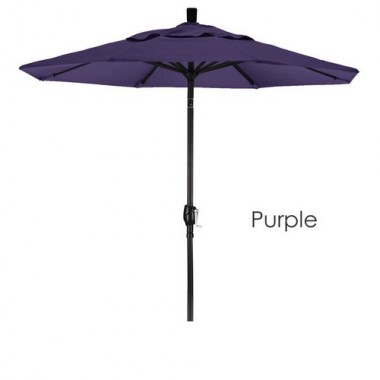 California Umbrella 7.5' Aluminum Market Umbrella Push Tilt M Black - Pacifica Hover
