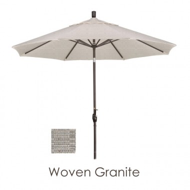 California Umbrella 9' Aluminum Market Umbrella Push Tilt - Bronze - Olefin
