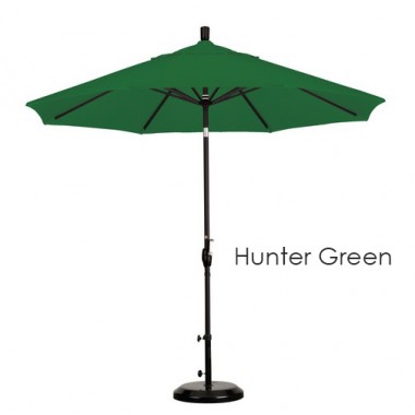 California Umbrella 9' Aluminum Market Umbrella Push Tilt - M Black - Pacifica Hover