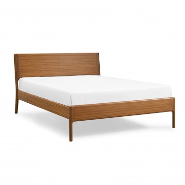 Greenington Ventura Queen Platform Bed - Amber - Angled View