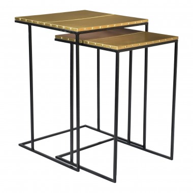 Moe's Home Collection Rivet Nesting Tables Set Of Two Hover
