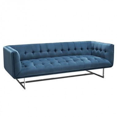 Diamond Sofa Hollywood Tufted Sofa in Royal Blue Velvet Hover