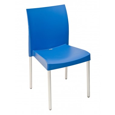 Florida Seating Polypropylene Shell With Aluminum Legs Side Chair - WIC-10 Hover