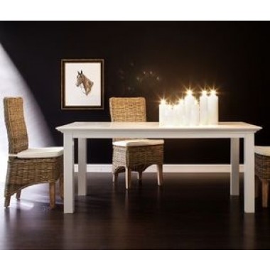 Nova Solo HALIFAX White Mahogany Dining Table