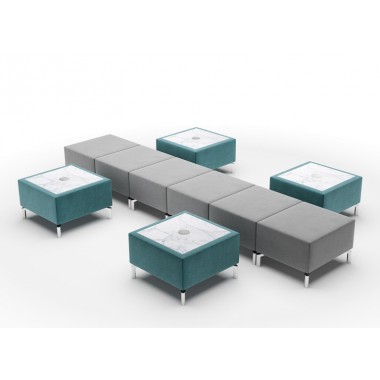 Jefferson Lounge Series - Straight 4 Tables