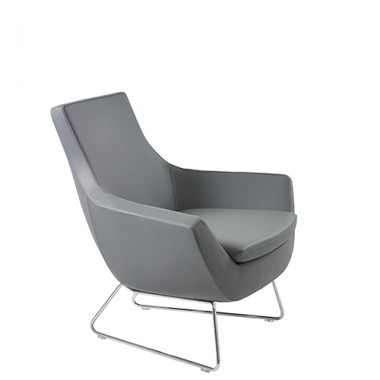 Mobili Modern Joy Leatherette Arm Chair Hover