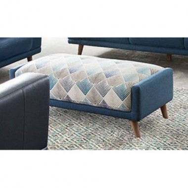 Diamond Sofa Magnetic Patterned Fabric Rectangular Ottoman