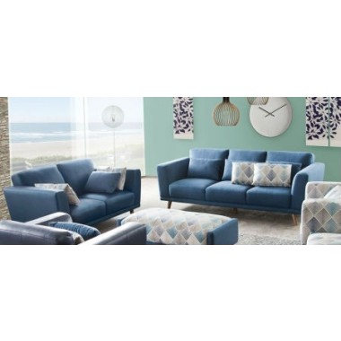 Diamond Sofa Magnetic Solid Fabric Sofa & Loveseat 2PC Set with Accent Pillows 