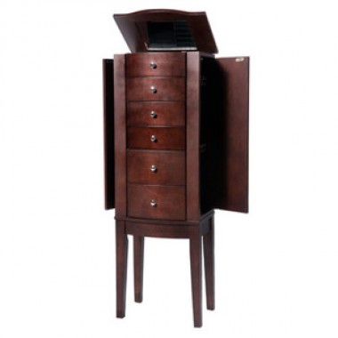 Powell "Merlot" Jewelry Armoire