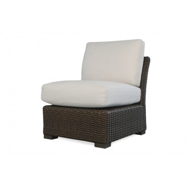 Mesa Armless Sectional in Pecan - Angled