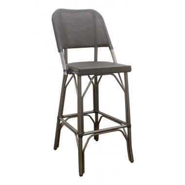 Powder Coated Aluminum Finish Barstool - METRO B