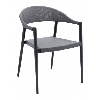 Powder Coated Aluminum Frame Arm Chair W/ Textilene Seat And Back - TEX-01 A