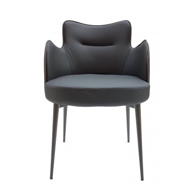 Minnie Armchair In Dove Grey - Front