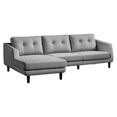 Corey Sectional Dark Grey Left - Side Angled