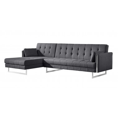 Palomino Sofa Bed Left Dark Grey - Angled
