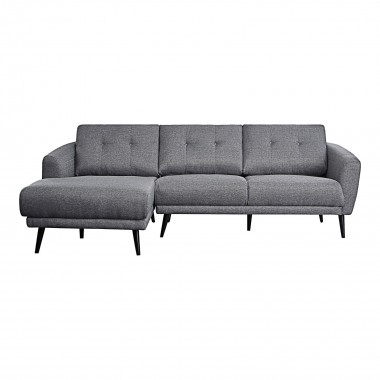 Carson Sectional Grey Left - Front