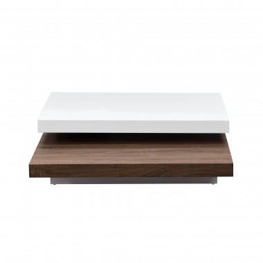 Diamond Sofa Two-Tone Rectangular Cocktail with Rotating Function Hover