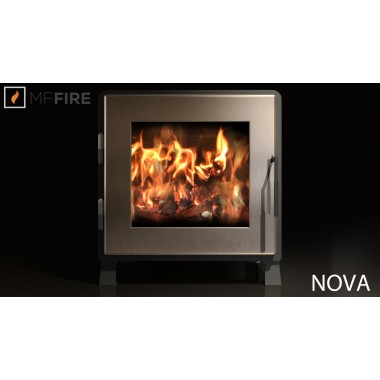 MF Fire Nova Wood Stove - Black - Lifestyle