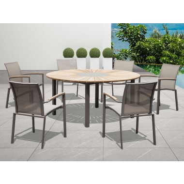 Whiteline Modern Living Sanctuary Indoor / Outdoor Dining Armchair - Set of 4