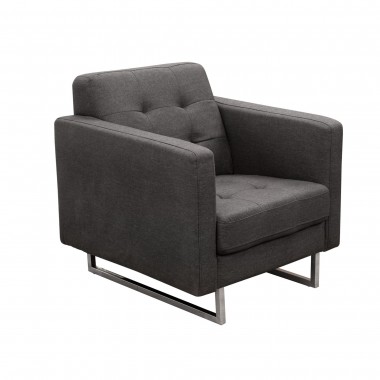 Diamond Sofa Opus Tufted Chair  - GREY