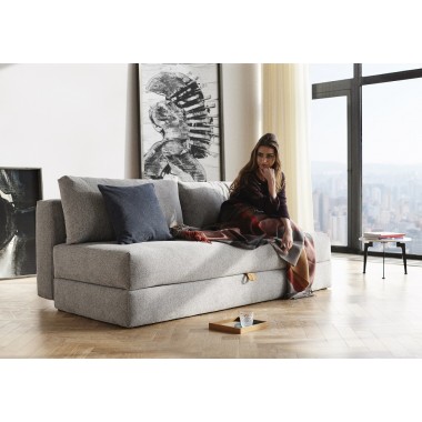 Osvald Sleek Sofa With Matt Black Legs - Lifestyle