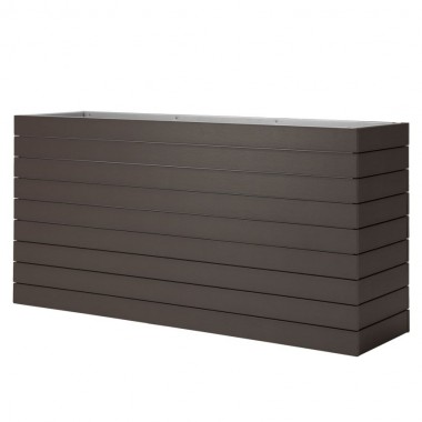 Source Furniture Vienna Planter 2'x4' - Black/Espresso/Gray/Teak Durawood (24" H x 48" W 12" D) Hover