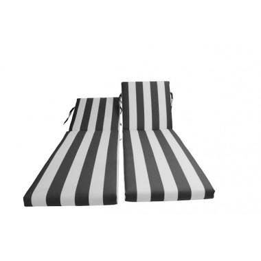 Bellini Home and Gardens Sunbrella Designer Chaise Lounge Cushions - Knife Edge 2 Pk. Hover
