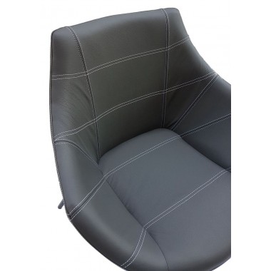 Bellini Modern Living Italian Home Rosy Armchair In Anthracite Grey Hover