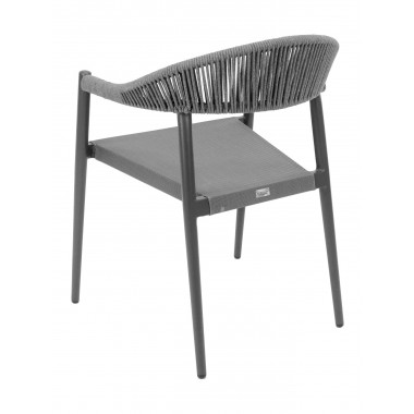 Florida Seating Powder Coated Aluminum Frame Arm Chair W/ Textilene Seat and Polypropylene Back - RP-01A Hover