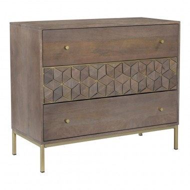 Moe's Home Collection Corolla Three Drawer Chest Hover