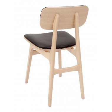 Florida Seating European Beechwood Wood Dining Chair - RV Latte Upholstered Hover