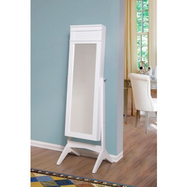 W Unlimited Ashley Jewelry Armoire Cheval Mirror   Hover