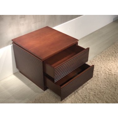 Furnitech Signature Collection Samba End Table in Autumn Cherry with a Cognac Finish Hover