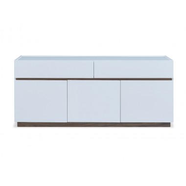 Whiteline Modern Living Serena Buffet Whole Body In High Gloss White With 2 Large Drawers And 3 Doors Hover