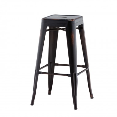 Source Furniture Fremont Bar Stool - Silver/Rustic Hover