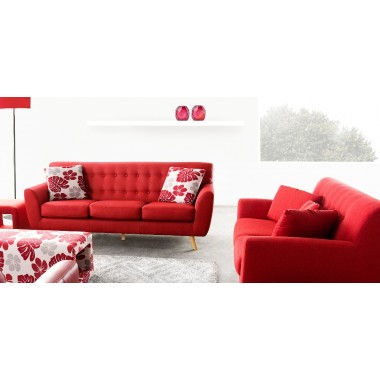 Diamond Sofa Scarlett Solid Fabric Sofa & Loveseat 2PC Set 
