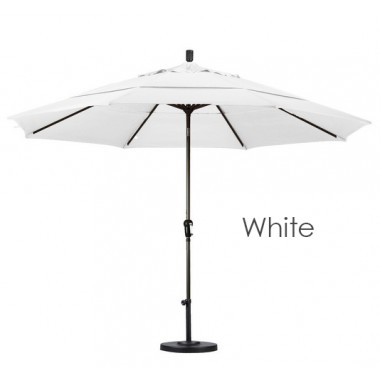 California Umbrella 11' Aluminum Market Umbrella Auto Tilt Bronze - Olefin