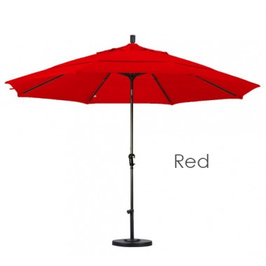 California Umbrella 11' Aluminum Market Umbrella Auto Tilt Bronze - Pacifica