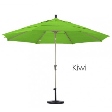 California Umbrella 11' Aluminum Market Umbrella Auto Tilt Champagne - Olefin