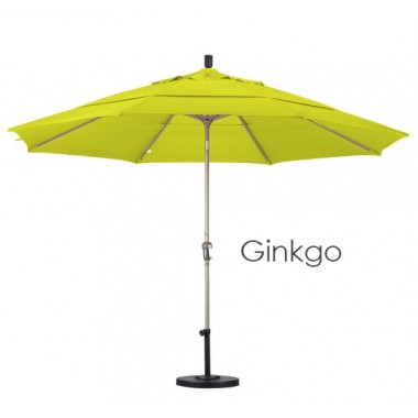 California Umbrella 11' Aluminum Market Umbrella Auto Tilt Champagne - Pacifica