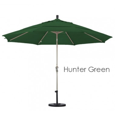 California Umbrella 11' Aluminum Market Umbrella Auto Tilt Champagne - Pacifica Hover